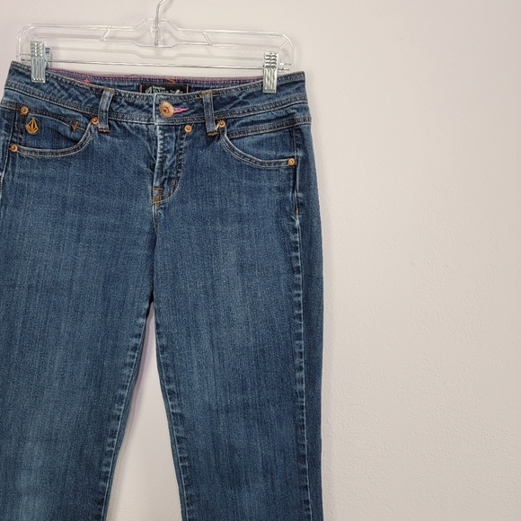 Volcom Modern Straight Low Rise Jeans Size 9 - Picture 9 of 15